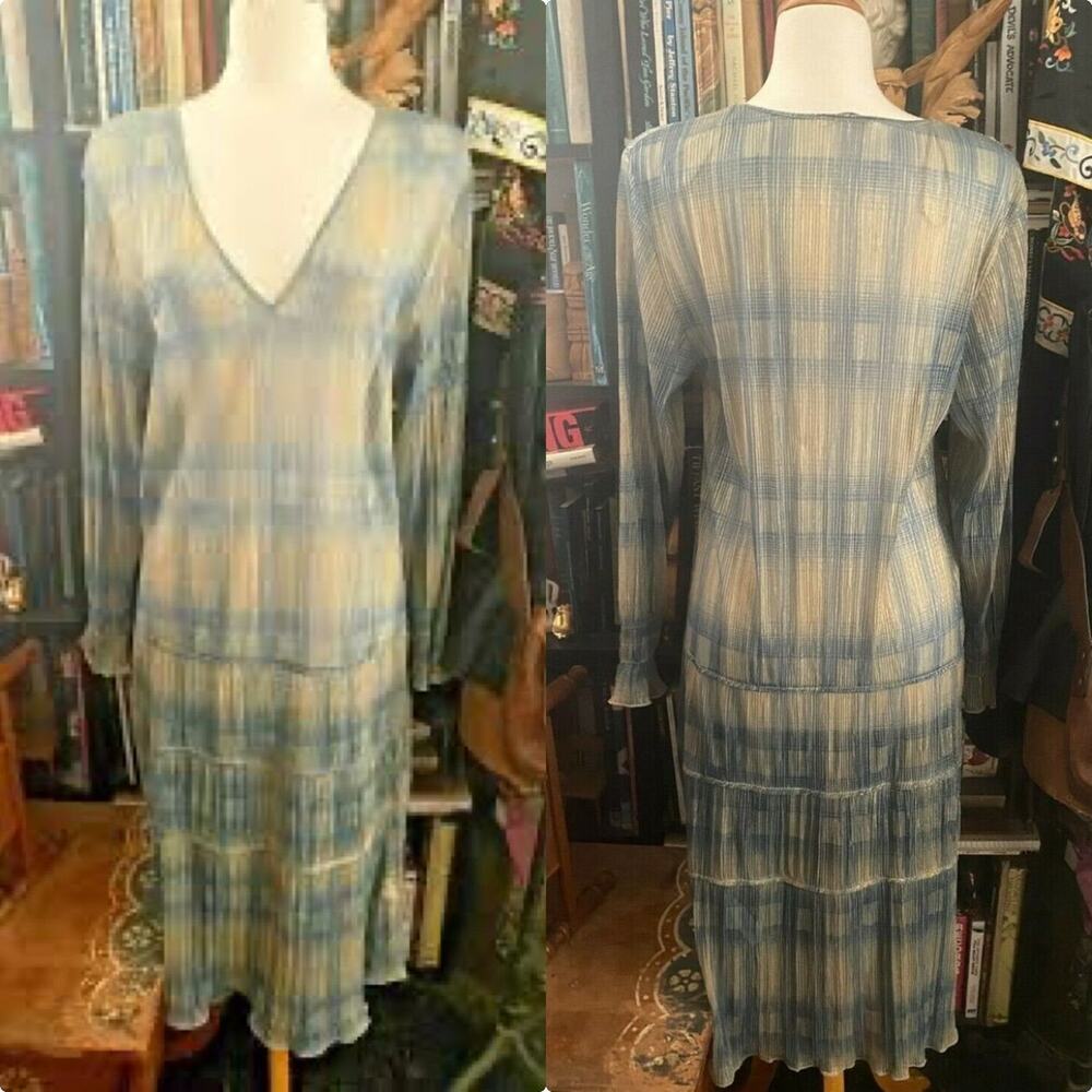 NWT ZARA S Metallic Sheer Gauze LONG Dress